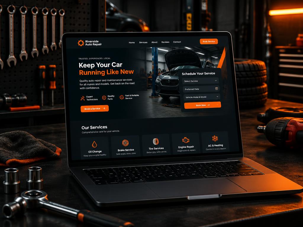 Riverside Auto Repair Auto service website project