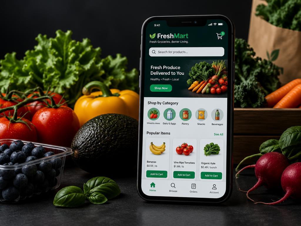 FreshMart Neighborhood grocery website project